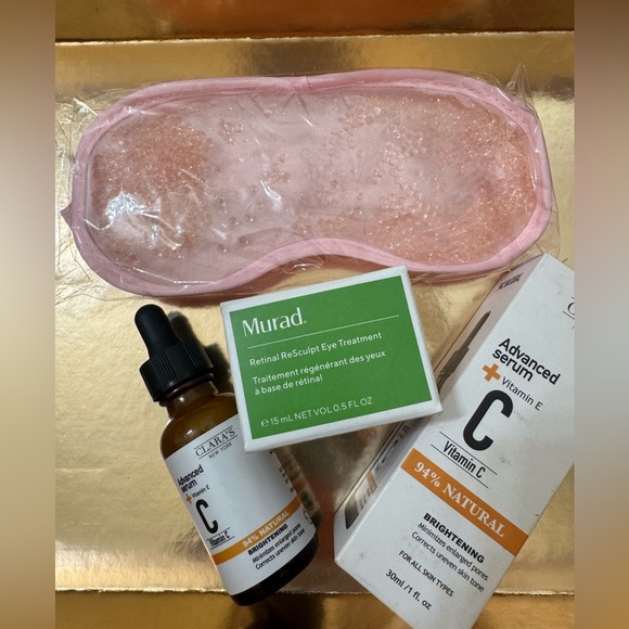 Murad Retinol Eye Treatment with Pink Mask and Vitamin C Serum